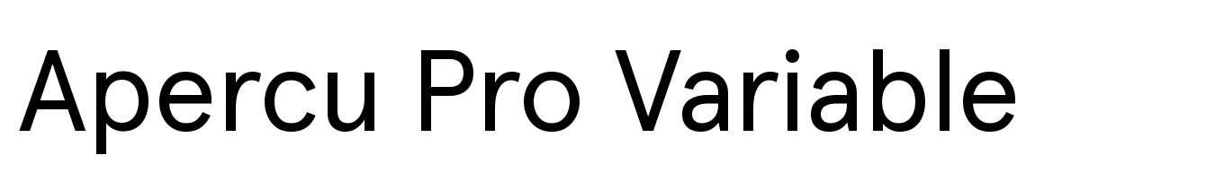Apercu Pro Variable